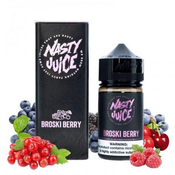 جویس نستی تمشک سیاه و قرمز Juice Nasty Broski Berry 60ml