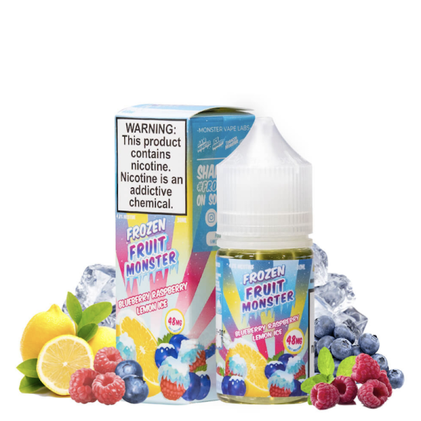 جویس سالت مانستر بلوبری و تمشک و لیمو Monster Salt Blueberry Raspberry Lemon ICE - ویپ اسموک سنتر