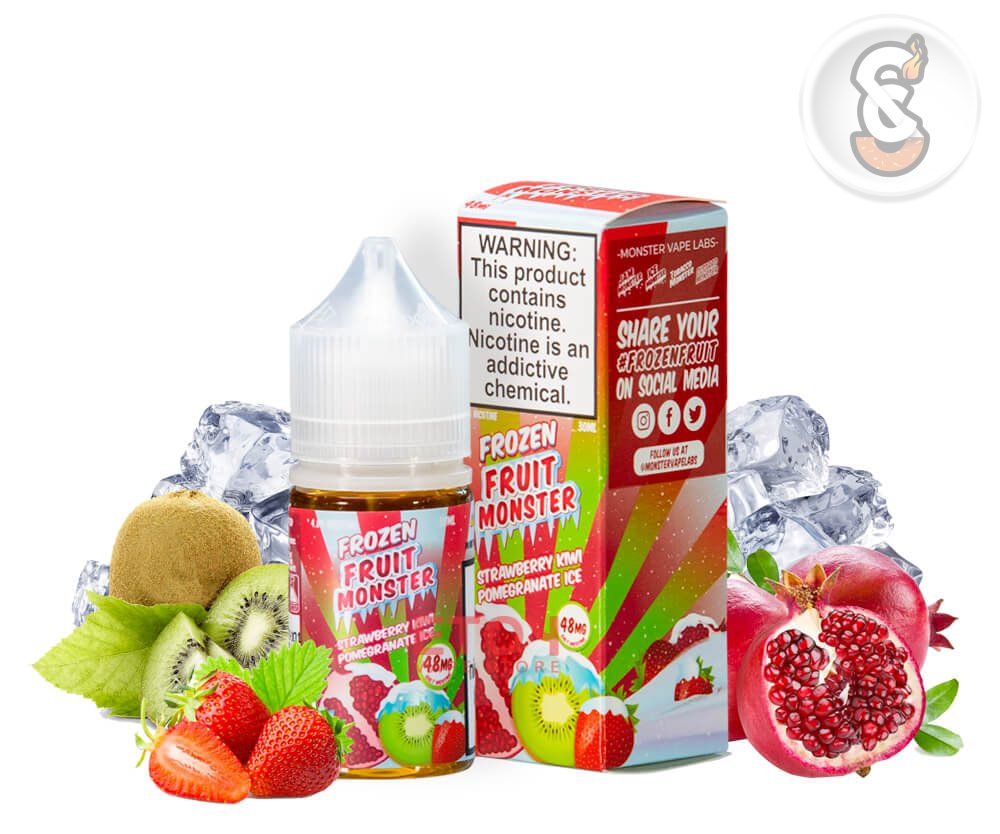جویس سالت مانستر توتفرنگی کیوی و انار یخ Monster Salt Strawberry Kiwi Pomegranate - ویپ اسموک سنتر