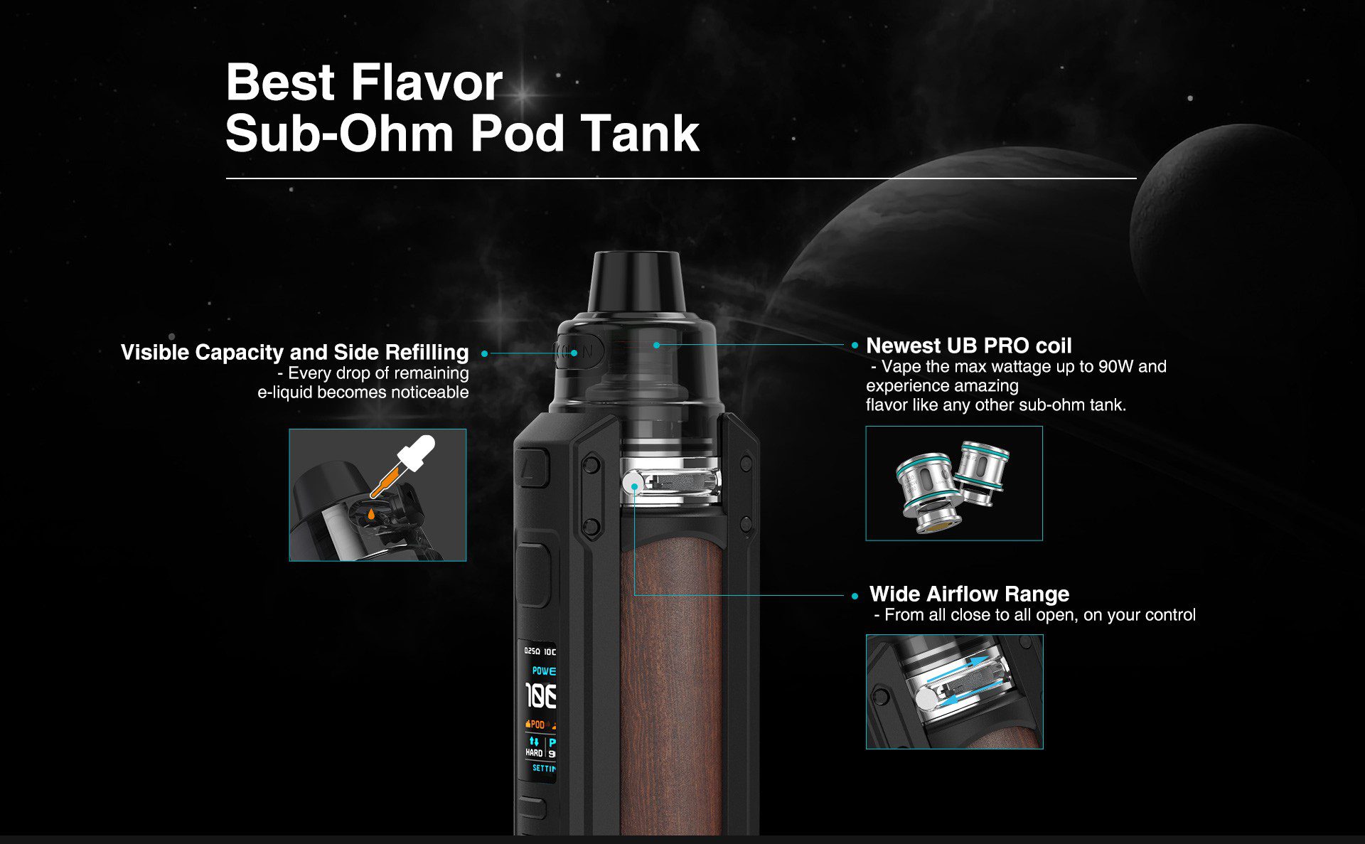 ویپ پاد لاست ویپ اورسا کوئست LOST VAPE URSA QUEST