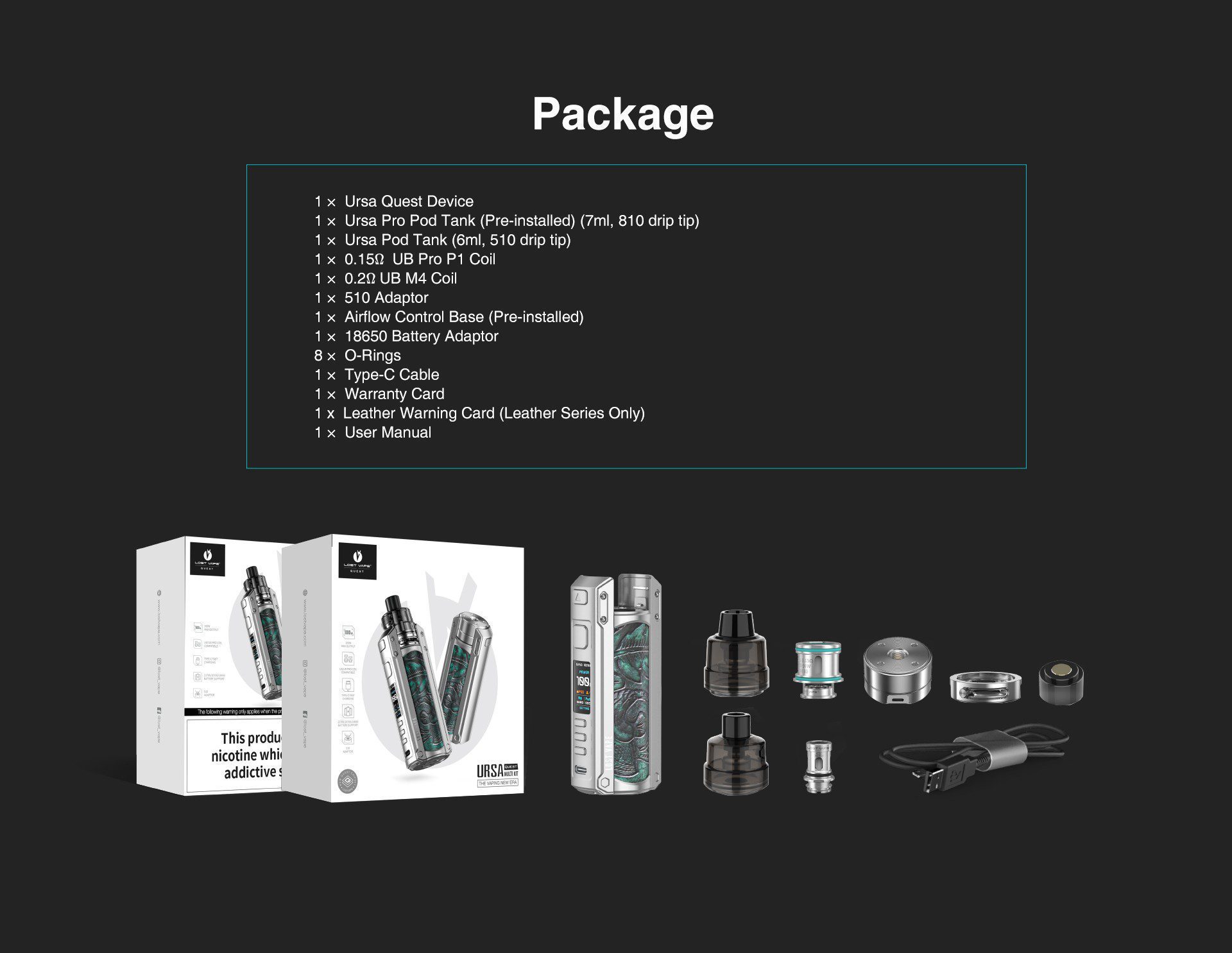 ویپ پاد لاست ویپ اورسا کوئست LOST VAPE URSA QUEST