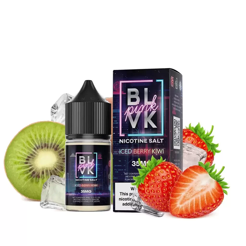 جویس سالت بی ال وی کی توتفرنگی کیوی یخ ICED BERRY KIWI BLVK