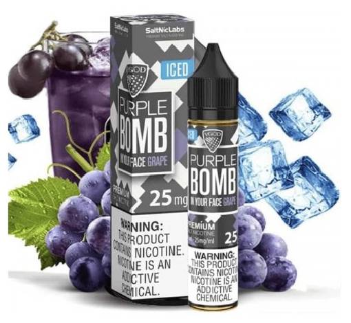 جویس سالت ویگاد بمب انگور یخ VGOD PURPLE BOMB ICE SALTNIC