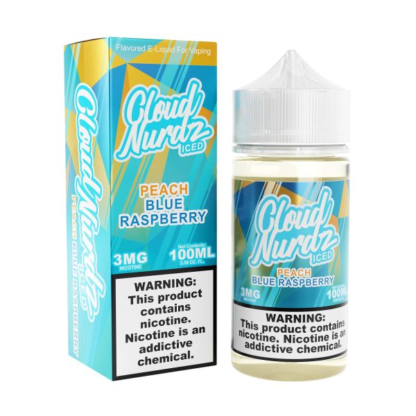جویس کلود نوردز هلو بلوبری یخ Cloud Nurdz Peach Blue Raspberry iced 100ml