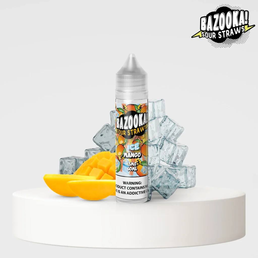 جویس بازوکا انبه یخ BAZOOKA Sour Straws MANGO ICE