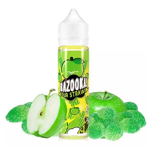 جویس بازوکا سیب سبز Bazooka Apple Sour Straws
