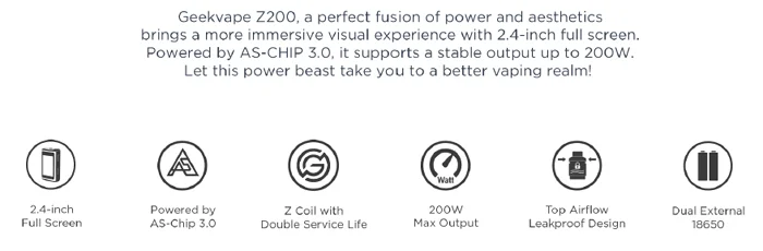 ویپ گیک ویپ زد 200 GEEK VAPE Z200 200W