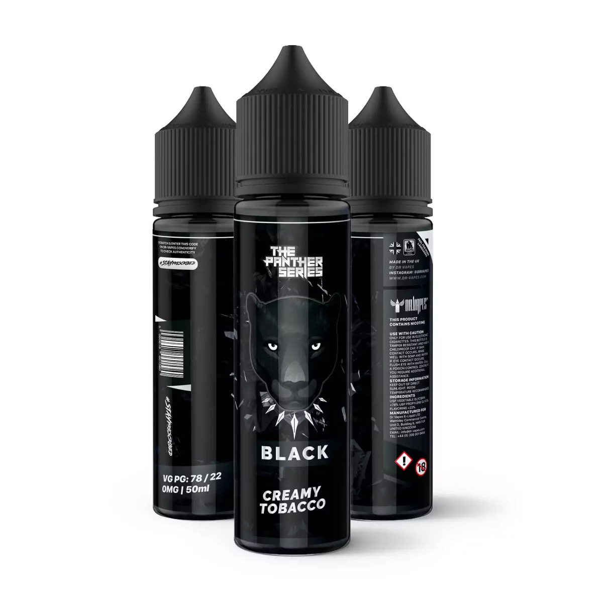 جویس دکتر ویپز تنباکو و بستنی Dr Vapes Black Panther 60ml