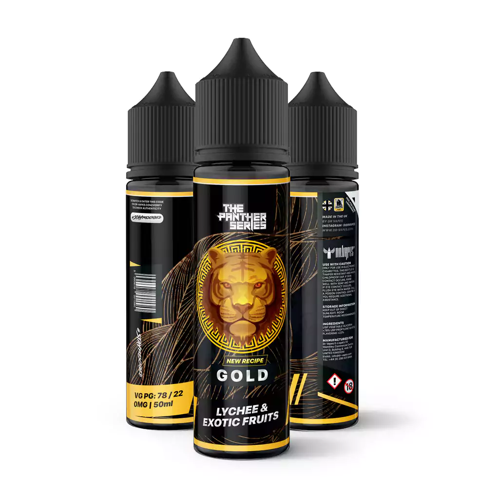 جویس دکتر ویپز لیچی و گواوا و انبه Dr. Vapes GOLD PANTHER 60ml