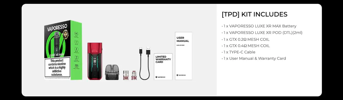 ویپ پاد ویپرسو لوکس ایکس آر مکس VAPORESSO LUXE XR MAX