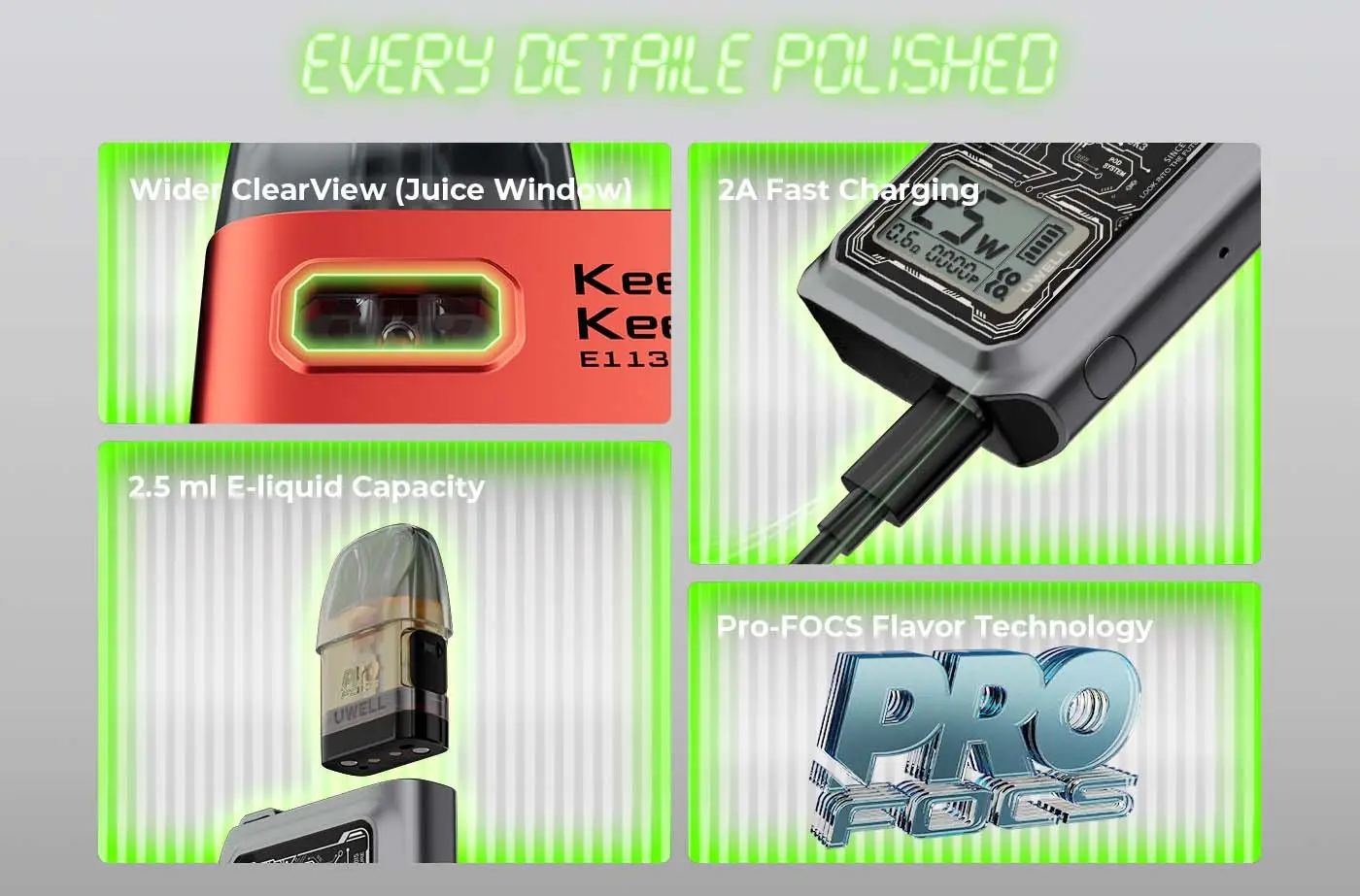 پاد یوول کالیبرن جی کی 3 UWELL CALIBURN GK3 25W