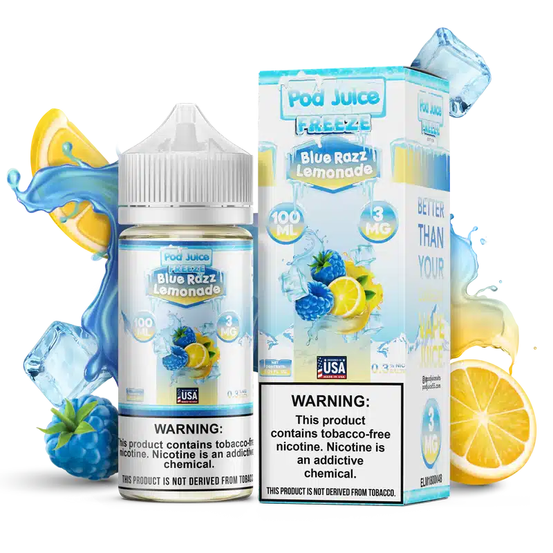 جویس پاد جویس تمشک آبی لیموناد یخ Blue Razz Lemonade Freeze 100ml